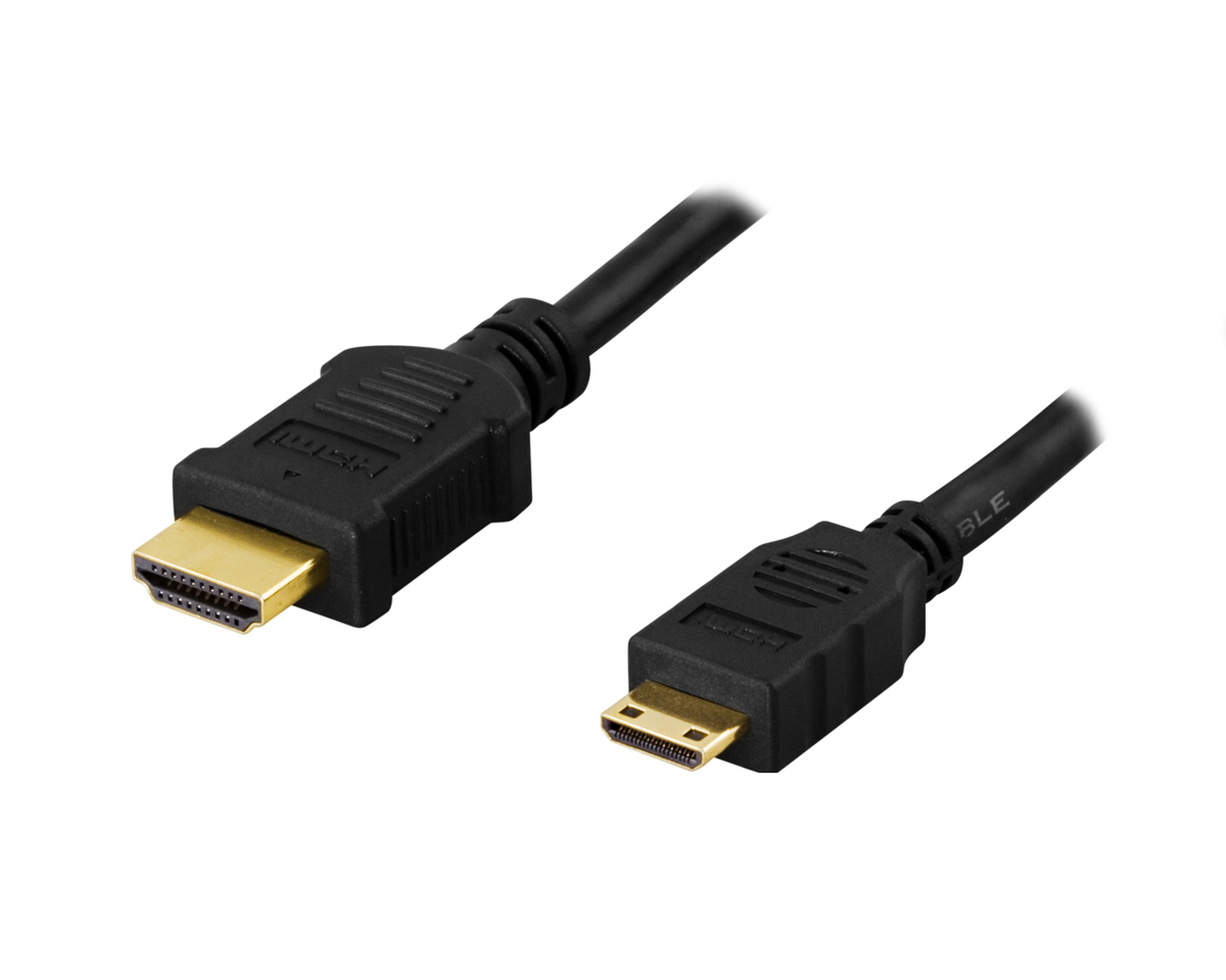 Deltaco Kabel til Mini-HDMI Kabel, 4K - Meter - MaxGaming.dk