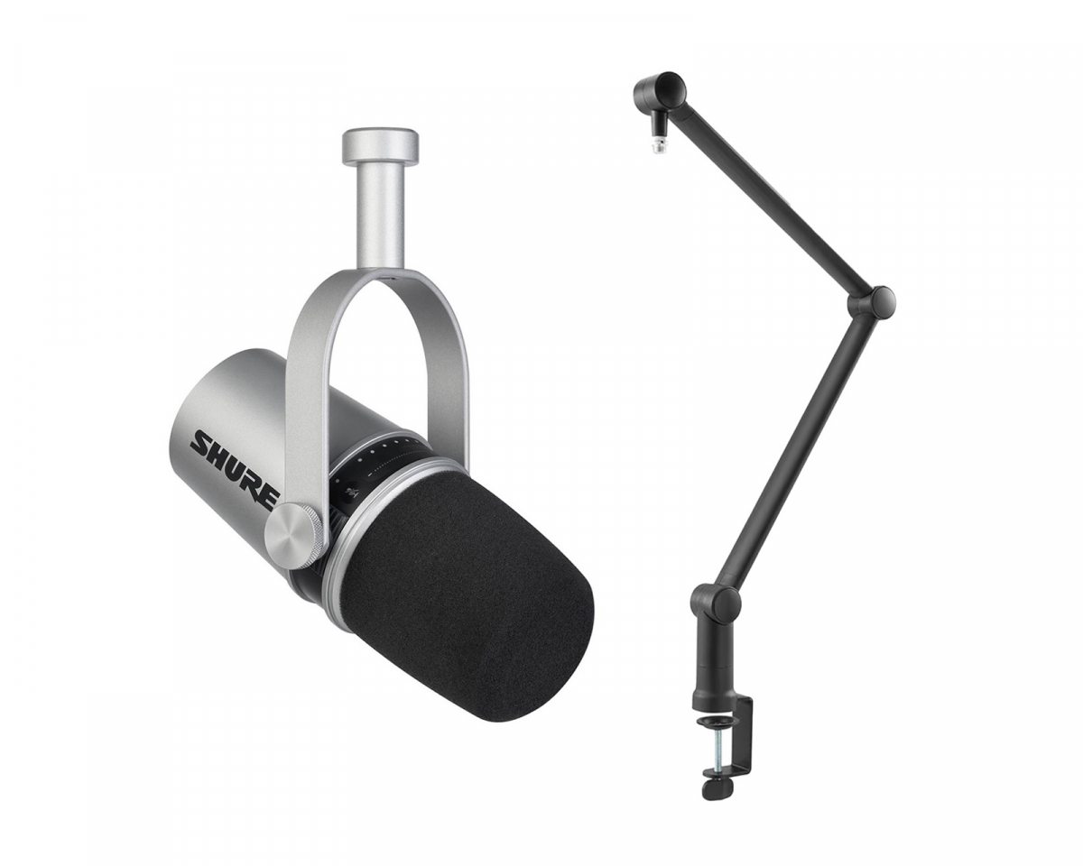 Shure Streaming Bundle MV7 Mikrofon + SLIM Mikrofonarm 