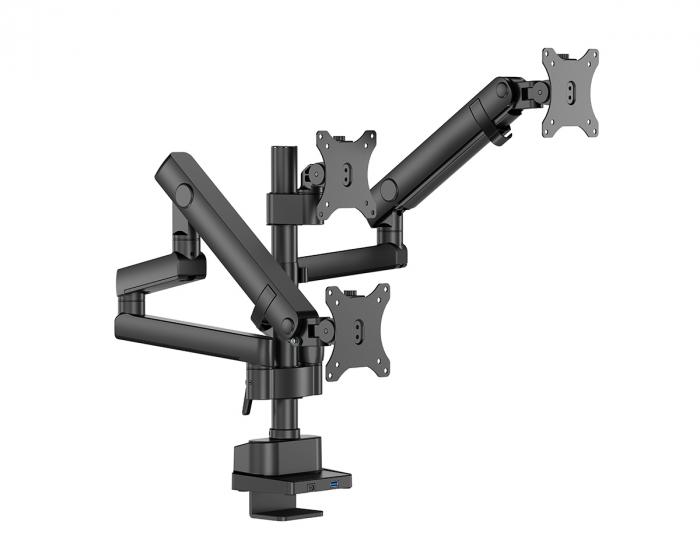 MaxMount Monitor Arm SLIM V2 med USB 3.0-Hubb - 3 Skærmar