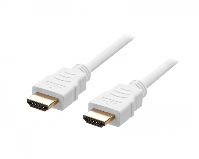 Deltaco Ultra High Speed HDMI-kabel 2.1 - Hvid - 1m