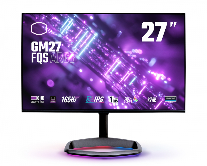 Cooler Master GM27-FQS ARGB 27” QHD IPS 165Hz 1ms Gamingskærm