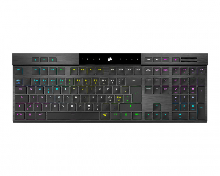 Corsair K100 AIR Wireless RGB Ultra-Thin Gaming Tastatur [MX ULP Tactile] - Sort