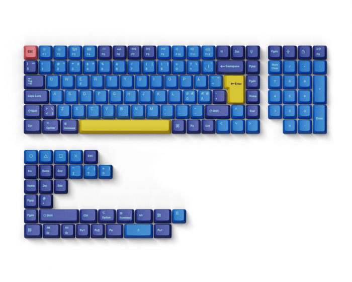 XVX Low Profile Keycaps, Shine Through Keycaps, Custom Keyboard Keycaps,  Keycaps 75 Percent Full Size Keycaps for 60% 65% 75% 80% 100% Cherry  Gateron