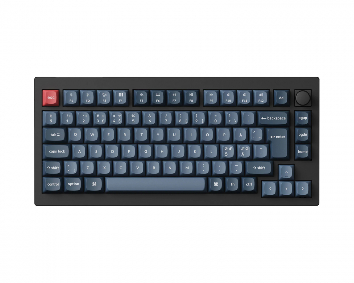 Keychron V1 Max 75% QMK/VIA RGB Hotswap Trådløs Tastatur [Gateron Jupiter Banana] - ISO