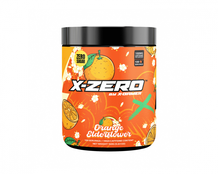 X-Gamer X-Zero Orange Elderflower - 100 Portioner