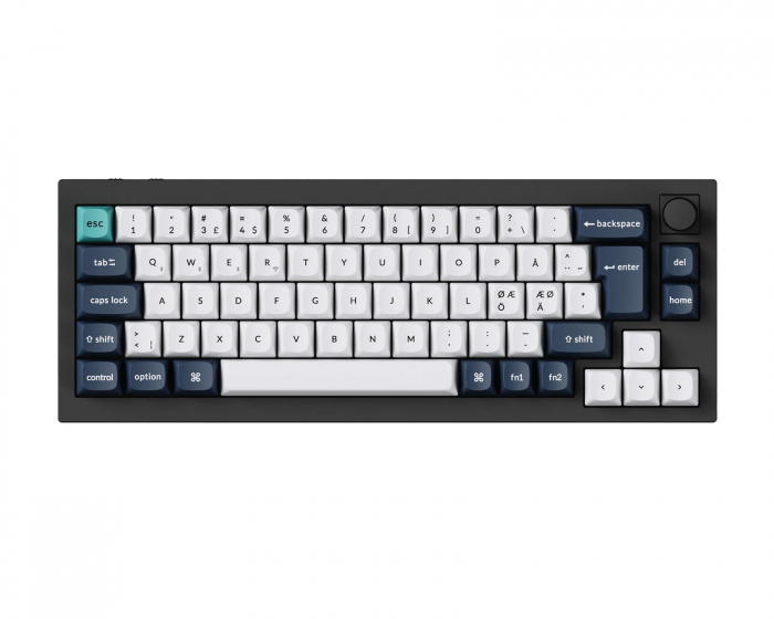 Keychron Q2 Max QMK 65% Trådløst Mekanisk Tastatur [Gateron Jupiter Red] - ISO