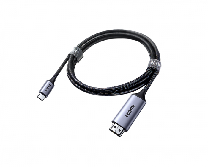 UGREEN USB-C til HDMI Aluminium Kabel 4K@60Hz - 1.5 m - Grå/Sort