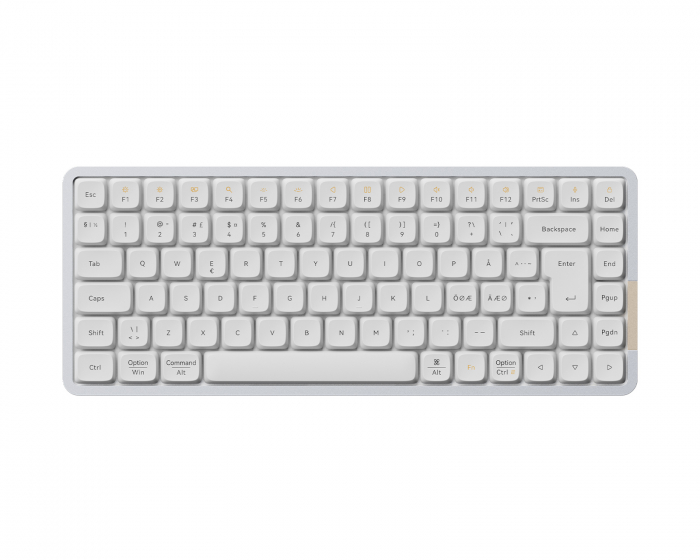 Lofree Flow84 75% Low-Profile RGB Mekanisk Tastatur [Kailh Ghost] - Hvid
