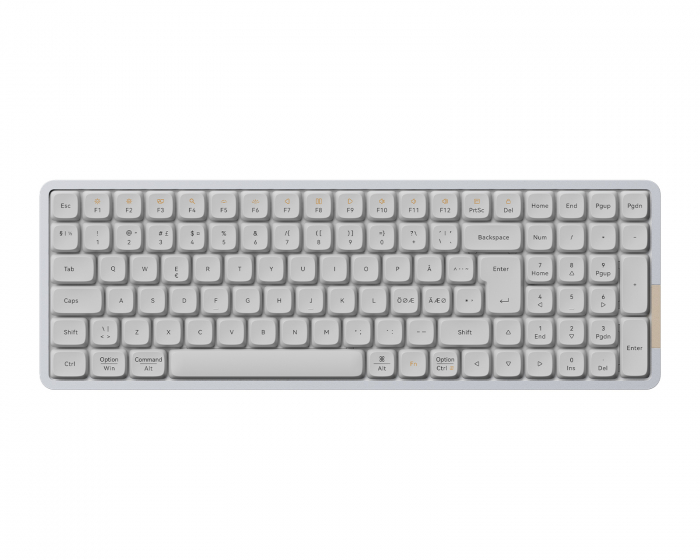 Lofree Flow100 96% Low-Profile RGB Mekanisk Tastatur [Kailh Ghost] - Hvid