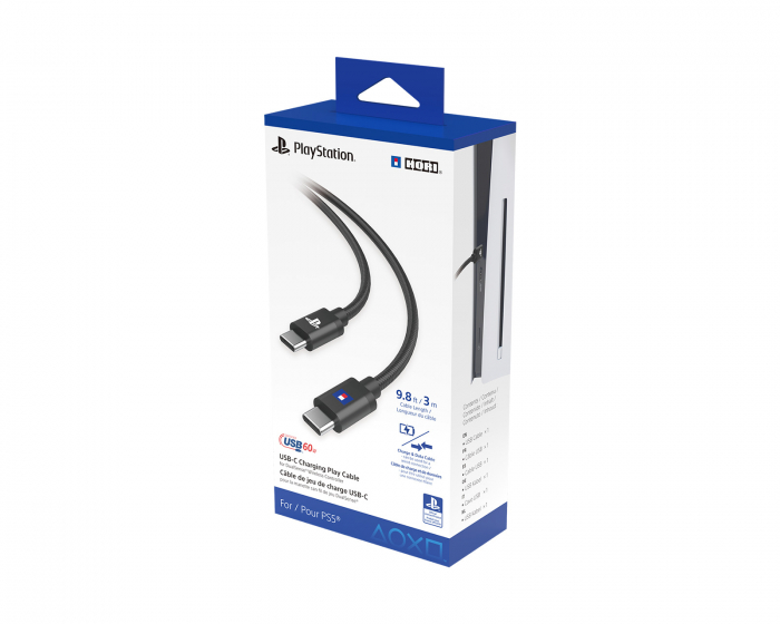 Hori USB Charging Play Cable PlayStation 5 - USB-C til USB-C Oplader DualSense - 3m