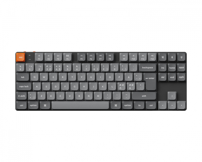 Keychron K1 Max TKL Low Profile Hotswap Trådløs Tastatur [Gateron Brown] - ISO