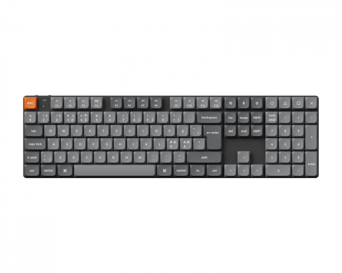 Keychron K5 Max Low Profile Hotswap Trådløs Tastatur [Gateron Red] - ISO