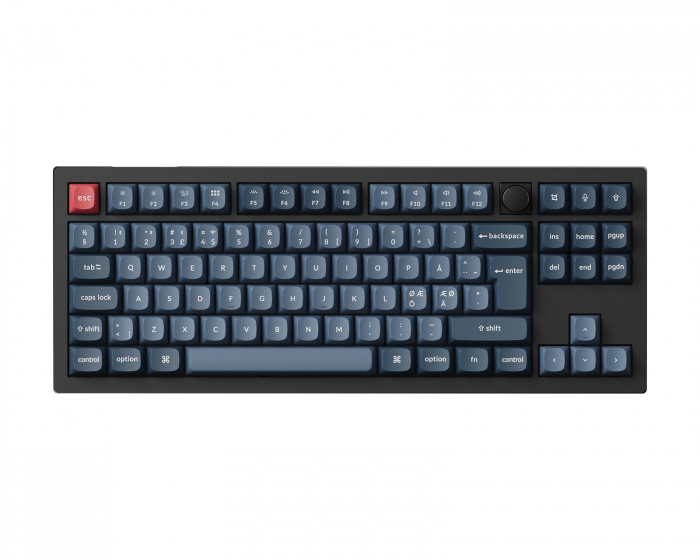 Keychron V3 Max TKL QMK RGB Hotswap Trådløs Tastatur [Gateron Jupiter Red] - ISO