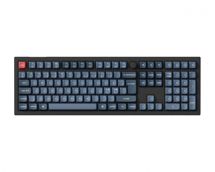 Keychron V6 Max QMK RGB Hotswap Trådløs Tastatur [Gateron Jupiter Red] - ISO