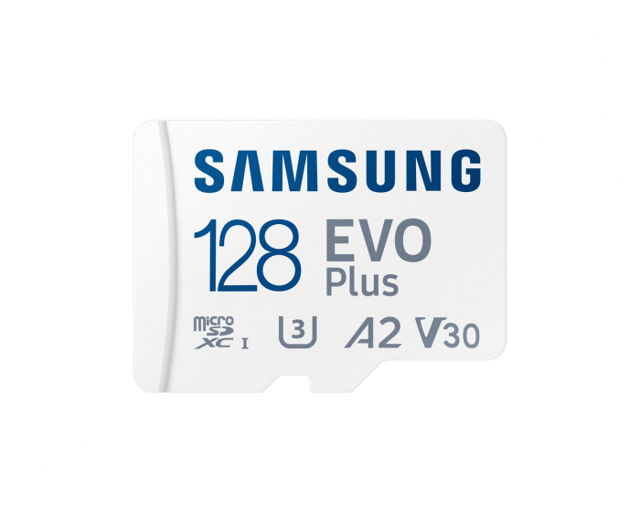 Samsung EVO Plus microSDXC UHS-I U3 128GB & SD adapter - Hukommelsekort