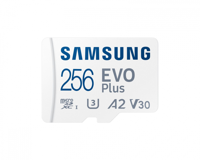 Samsung EVO Plus microSDXC UHS-I U3 256GB & SD adapter - Hukommelsekort