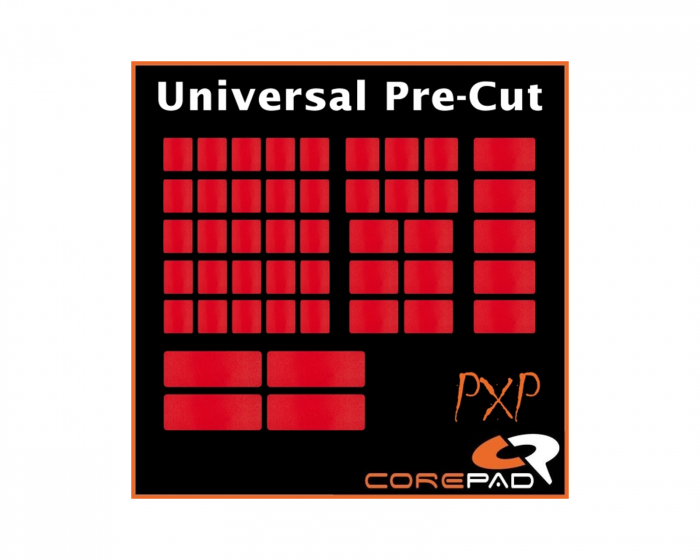 Corepad PXP Universal Pre-Cut Grips til Tastatur og Mus - Rød