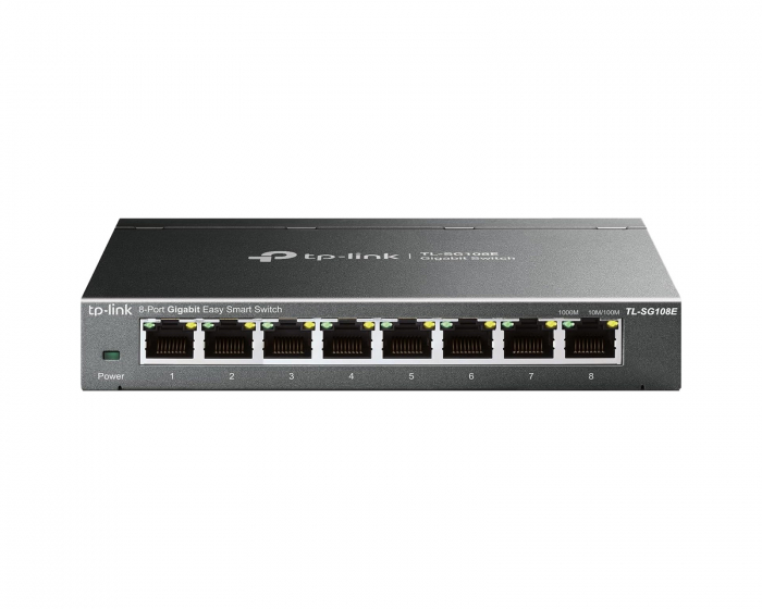 TP-Link SG108E 8-Port Gigabit Easy Smart Switch - Netværksswitch