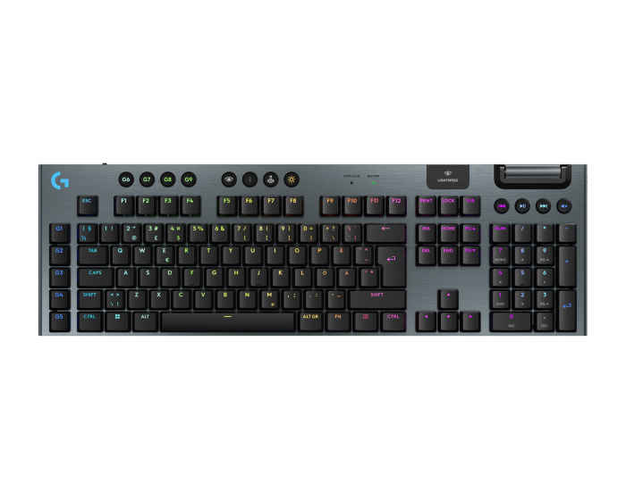 Logitech G915 X Lightspeed Trådløst Gaming Tastatur [Tactile] - Sort