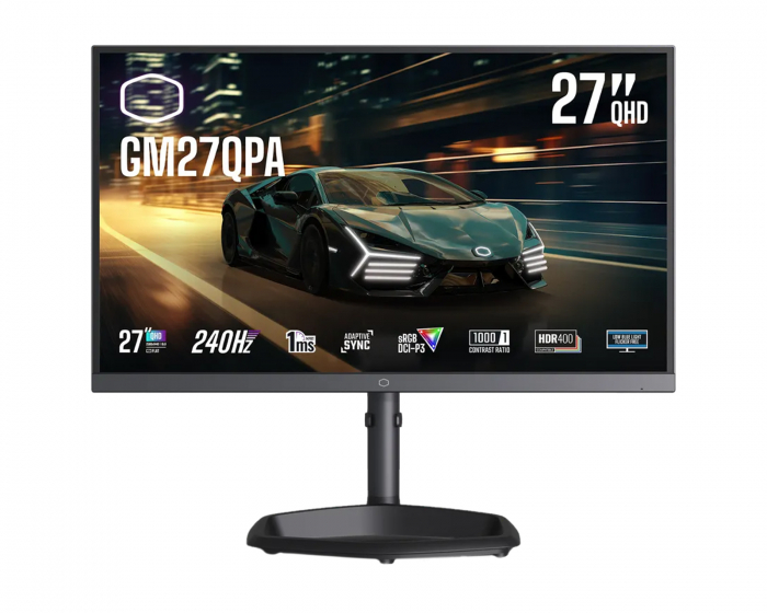 Cooler Master GM27QPA 27” QHD 240Hz IPS Gamingskærm