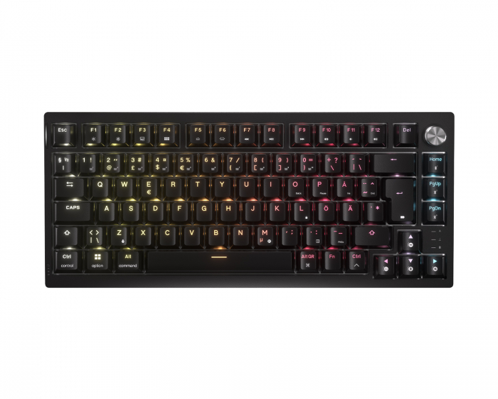 Corsair K65 Plus 75% Trådløst Mekanisk Gaming Tastatur [MLX Fusion] - Sort