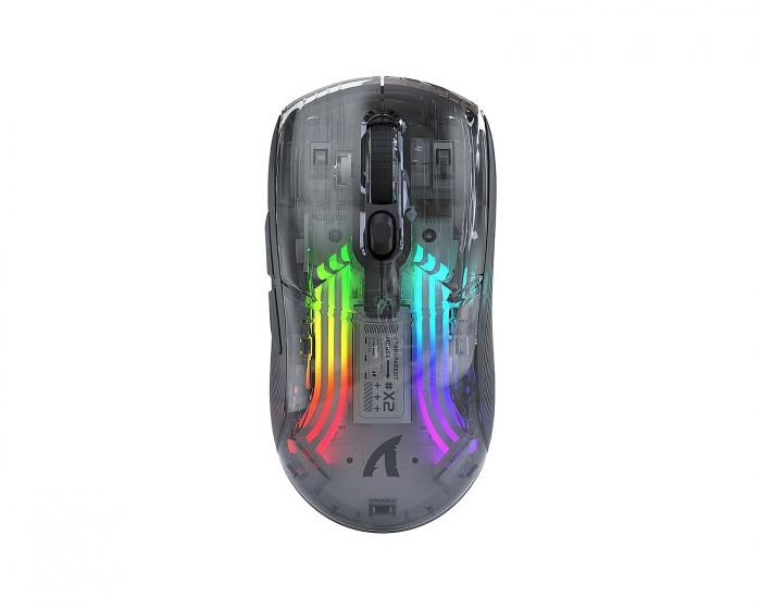 Attack Shark X2 Trådløs Gaming Mus - Transparent Black