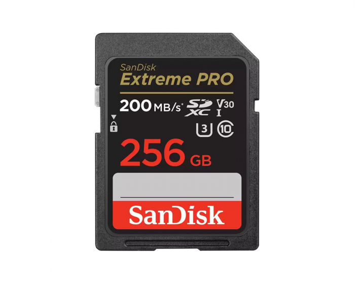 SanDisk Extreme PRO SDXC Hukommelse  - 256GB SD Kort