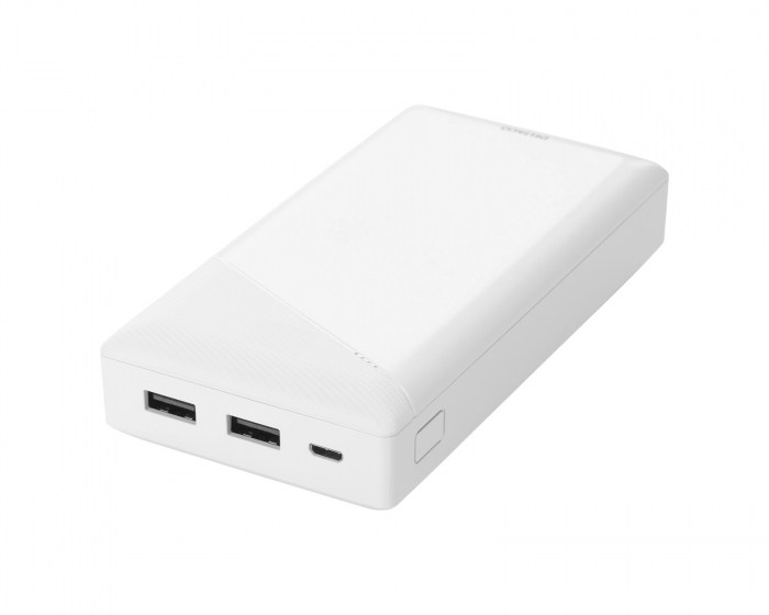 Deltaco 20.000 mAh Power Bank - 12h - Hvid