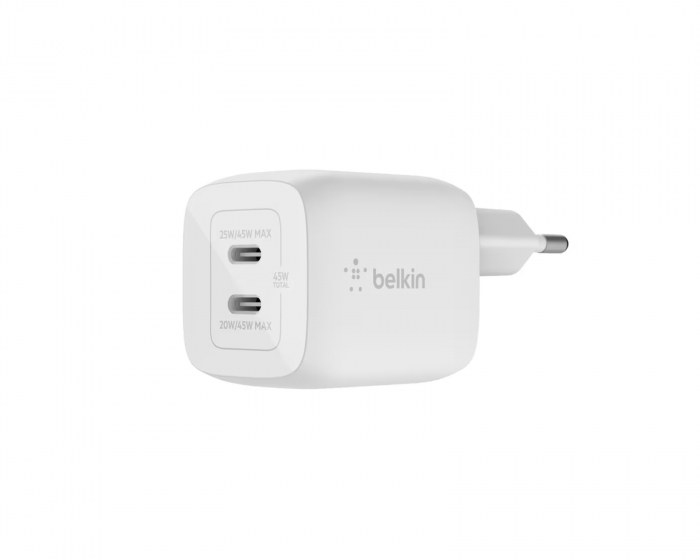 Belkin Boost Charge 45W USB-C Vægoplader - Hvid