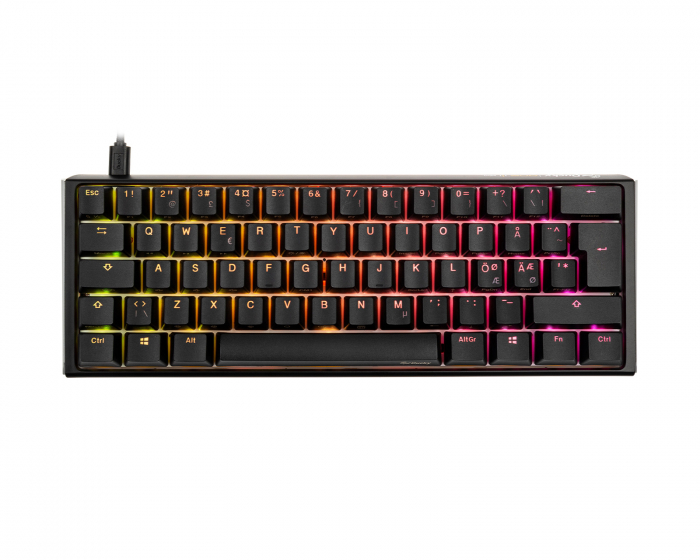 Ducky ONE 3 Mini Classic RGB Tastatur [Baby Kangaroo] - Sort/Hvid