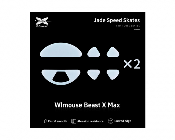 X-raypad Jade Mouse Skates til WLmouse Beast X Max