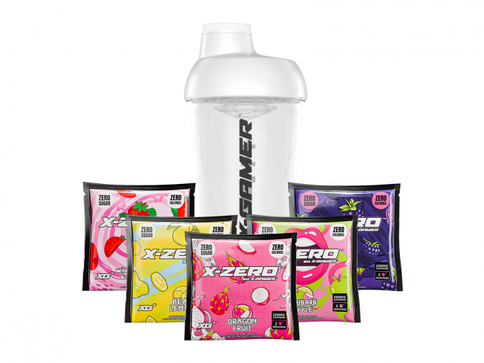 X-Gamer X-Zero Sample Pack + Shaker (10 Portioner)