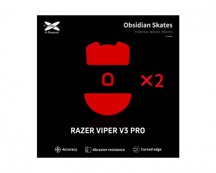 X-raypad Obsidian Mouse Skates til Razer Viper V3 Pro