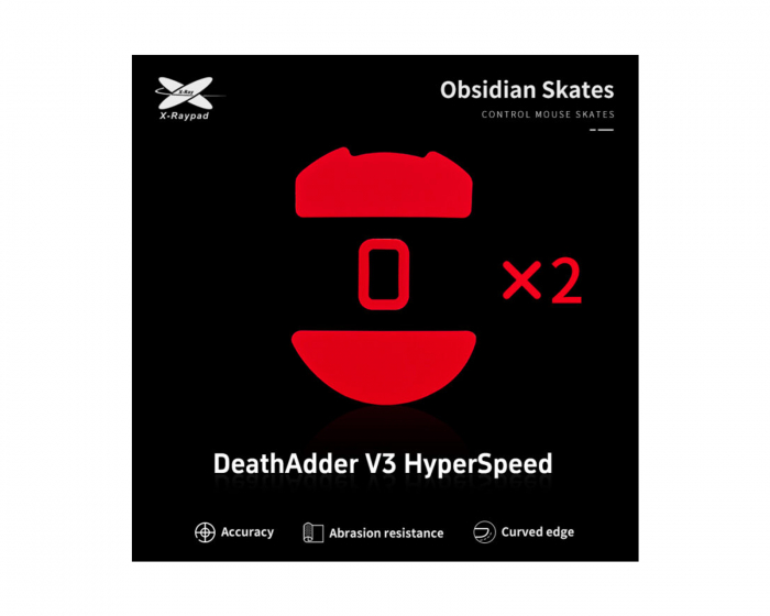 X-raypad Obsidian Mouse Skates til Razer DeathAdder V3 HyperSpeed