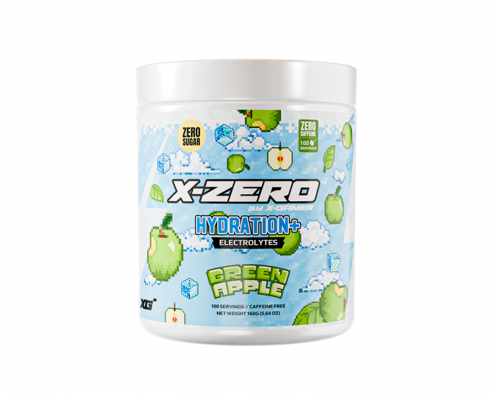 X-Gamer X-Zero Hydration+ Green Apple - 100 Portioner