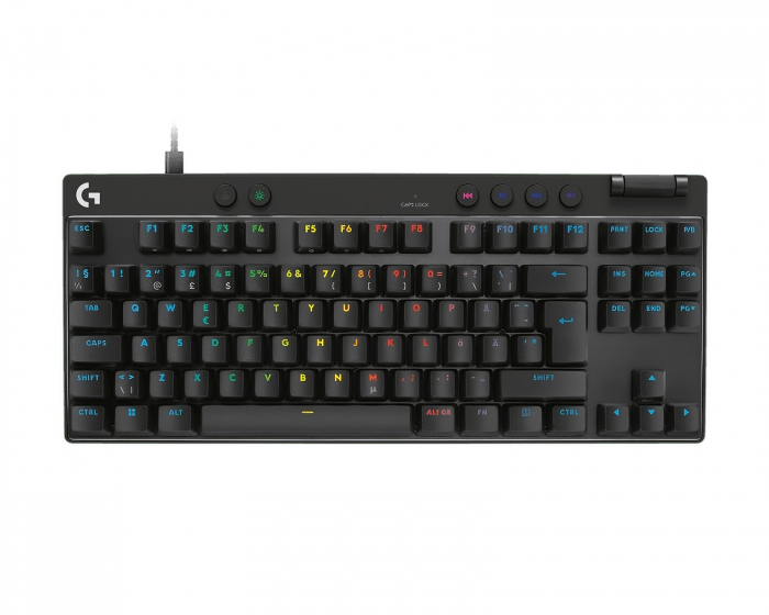 Logitech Pro X TKL Rapid Kablet Gaming Tastatur [Linear] - Sort