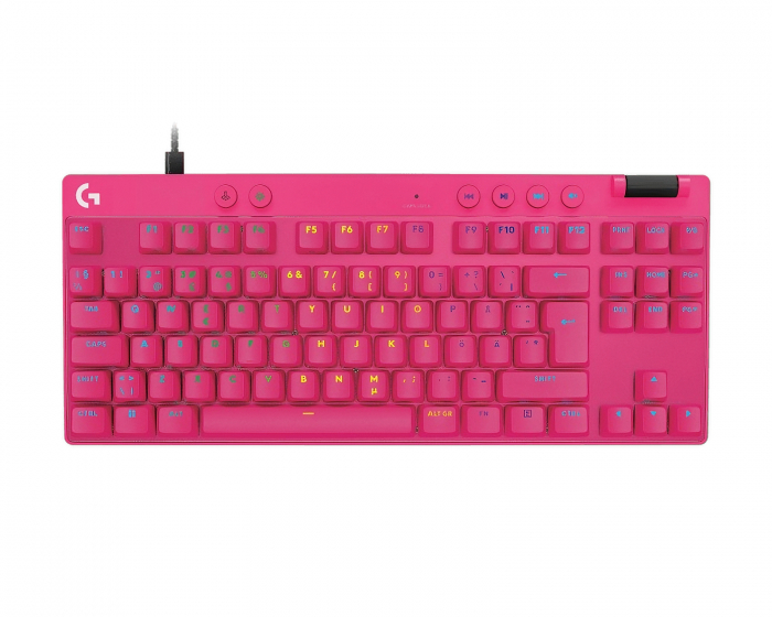 Logitech Pro X TKL Rapid Kablet Gaming Tastatur [Linear] - Magenta