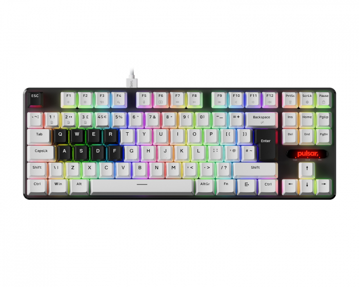 Pulsar PCMK 2 HE TKL Mekanisk Tastatur ISO - Hvid