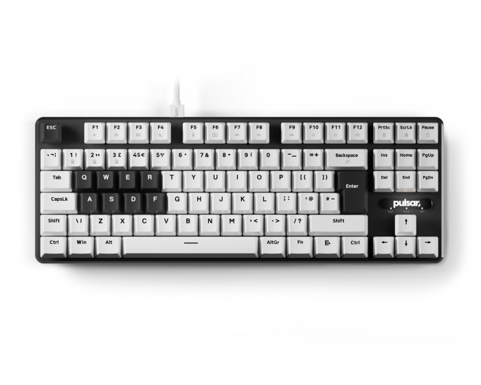 Pulsar PCMK 2 HE TKL Mekanisk Tastatur ISO - Hvid