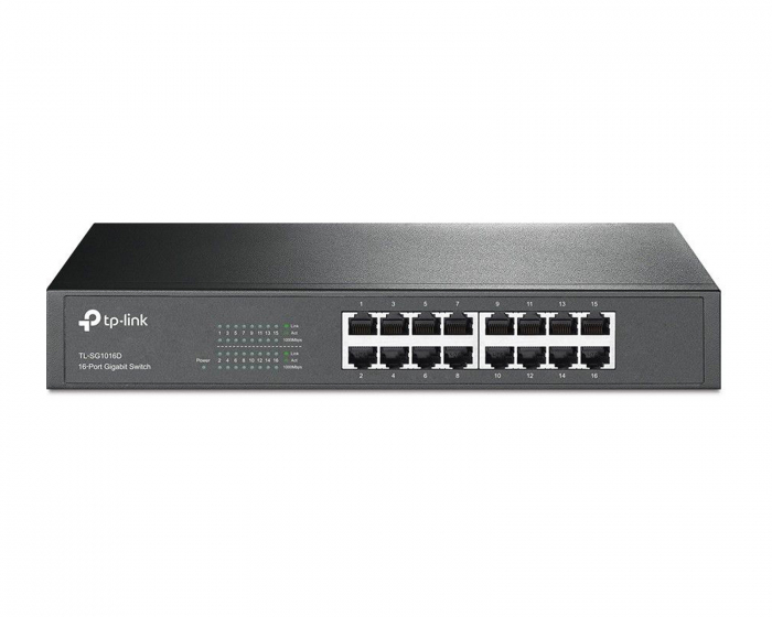 TP-Link SG1016D Metal 16-Port Gigabit Switch, 10/100/1000Mbps