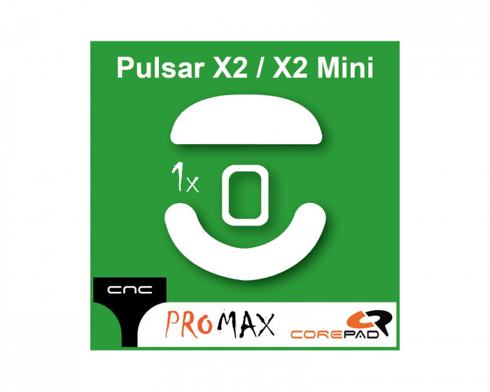 Corepad Skatez PRO MAX til Pulsar X2/X2 Mini/X2V2/X2V2 Mini/X2A/X2A Mini/X2H/X2H Mini