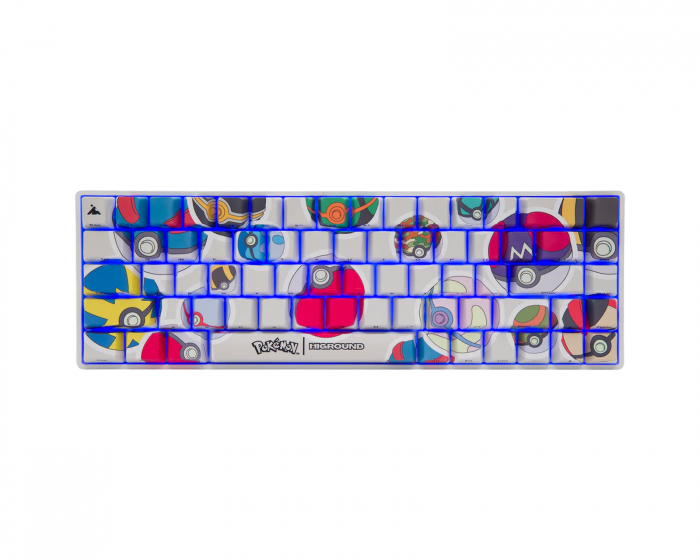 Higround Pokémon Base 65 Hotswap Gaming Keyboard - ANSI - Poké Ball Sticker [White Flame]