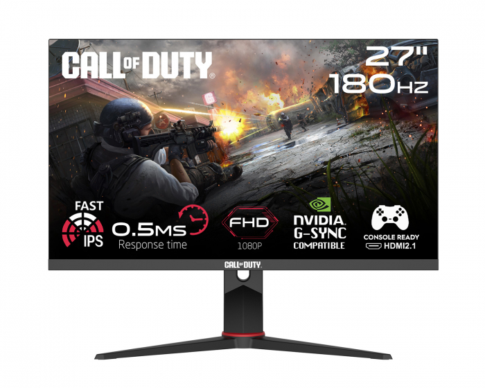 Twisted Minds Call of Duty 27” FHD, 180Hz, Fast IPS, 0.5ms, HDR Gamingskærm