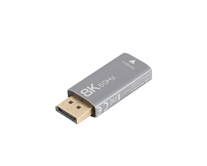 Lanberg DisplayPort til HDMI Adapter 8K - Silver