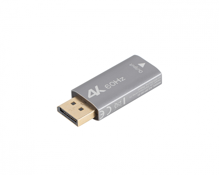 Lanberg DisplayPort til HDMI Adapter 4K - Silver