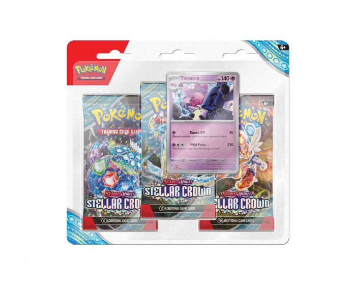 Pokémon Scarlet & Violet 7: Stellar Crown Blister 3-Pack