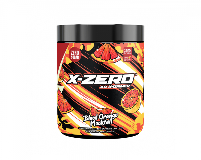 X-Gamer X-Zero Blood Orange Mocktail - 100 Portioner