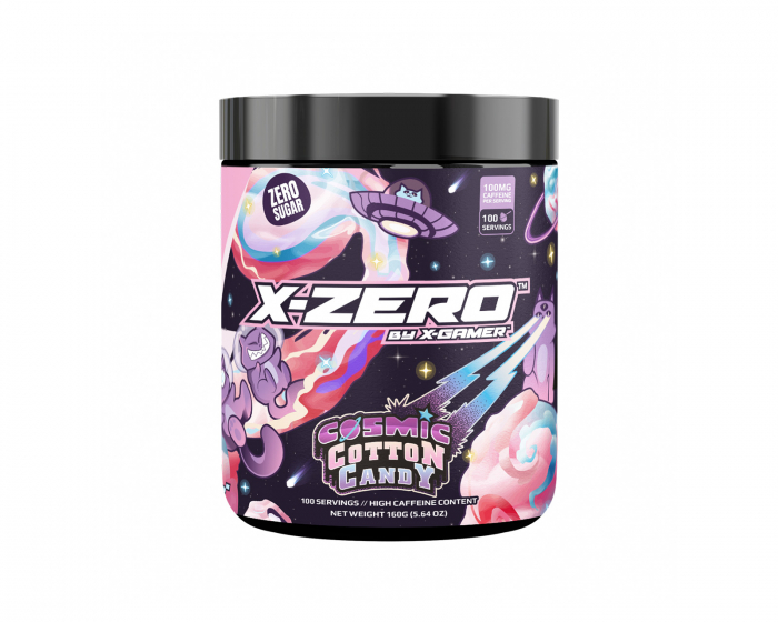 X-Gamer X-Zero Cosmic Cotton Candy - 100 Portioner