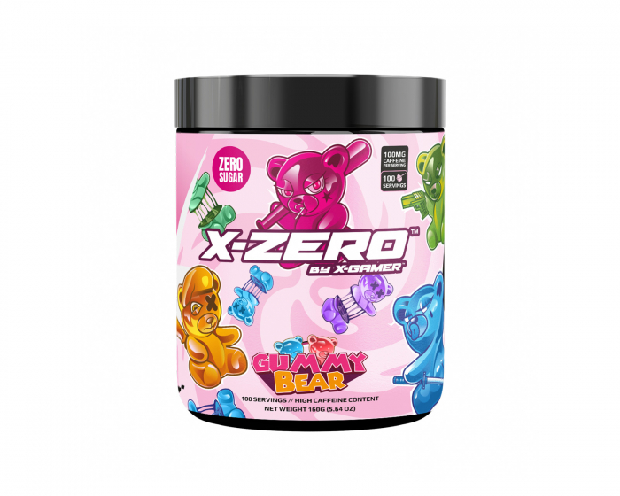 X-Gamer X-Zero Gummy Bear - 100 Portioner