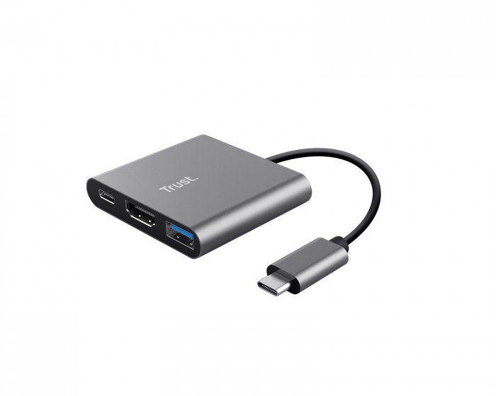 Trust Dalyx 3-i-1 multiport USB-C-Adapter